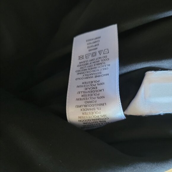 Loft Womens Black A-Line Skirt Size 10 With Lace Detailing - Picture 5 of 5